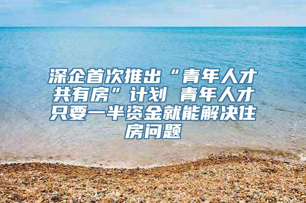 深企首次推出“青年人才共有房”计划 青年人才只要一半资金就能解决住房问题