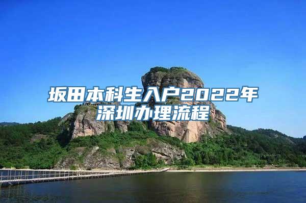 坂田本科生入户2022年深圳办理流程