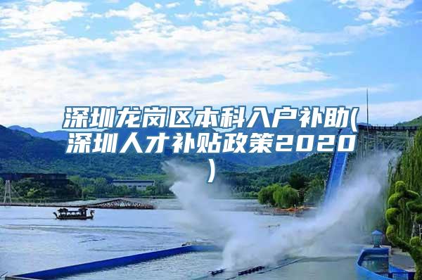深圳龙岗区本科入户补助(深圳人才补贴政策2020)