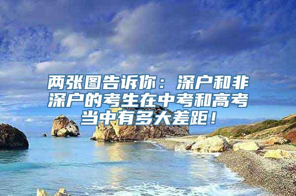 两张图告诉你：深户和非深户的考生在中考和高考当中有多大差距！