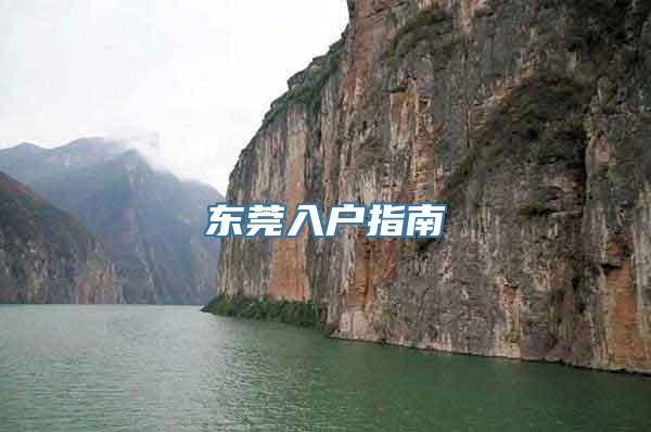 东莞入户指南