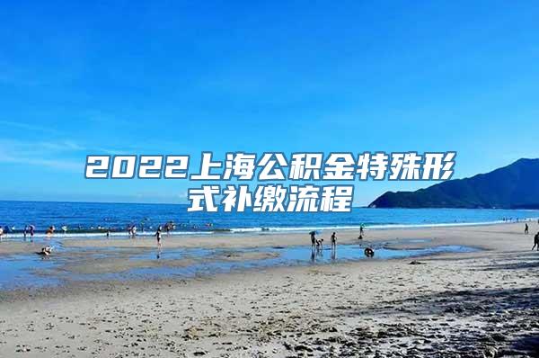 2022上海公积金特殊形式补缴流程