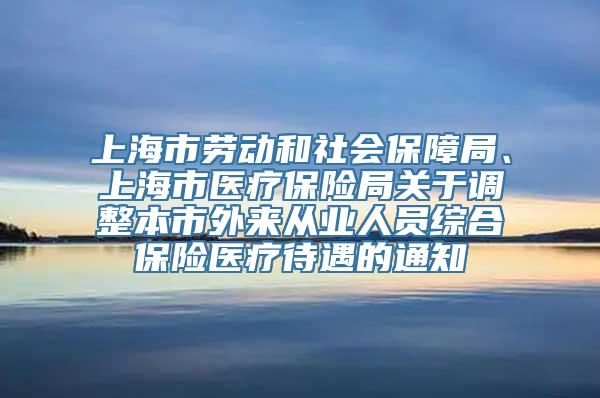 上海市劳动和社会保障局、上海市医疗保险局关于调整本市外来从业人员综合保险医疗待遇的通知