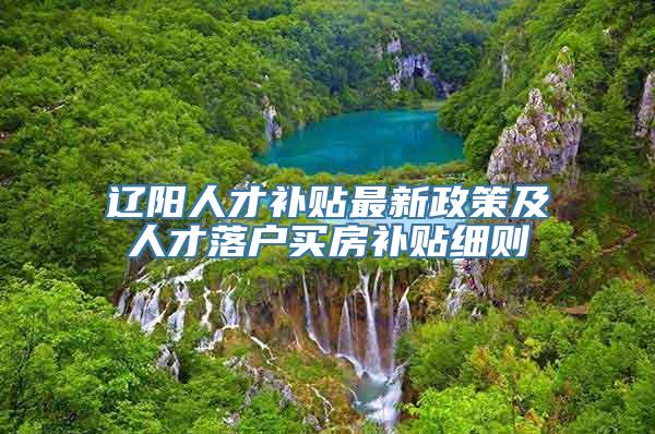 辽阳人才补贴最新政策及人才落户买房补贴细则
