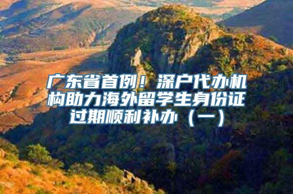 广东省首例！深户代办机构助力海外留学生身份证过期顺利补办（一）