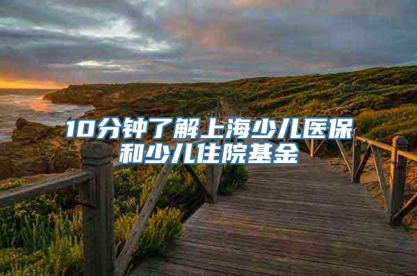 10分钟了解上海少儿医保和少儿住院基金