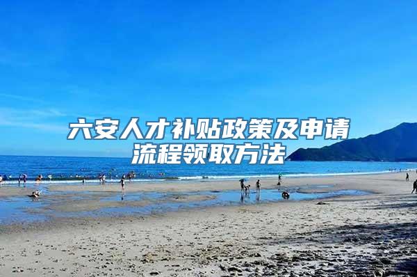 六安人才补贴政策及申请流程领取方法