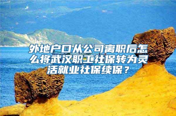 外地户口从公司离职后怎么将武汉职工社保转为灵活就业社保续保？