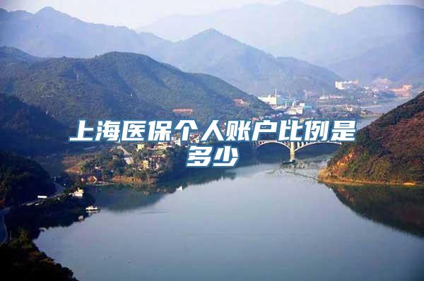 上海医保个人账户比例是多少