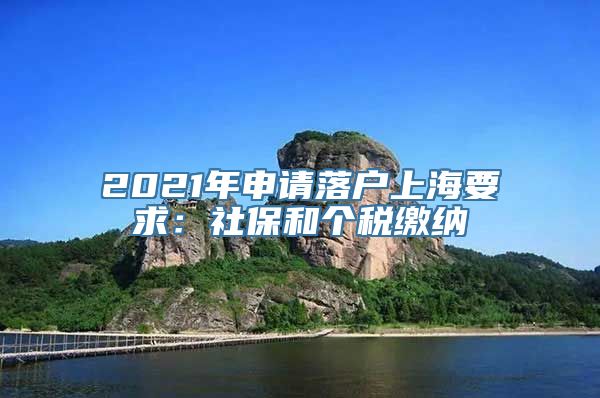 2021年申请落户上海要求：社保和个税缴纳