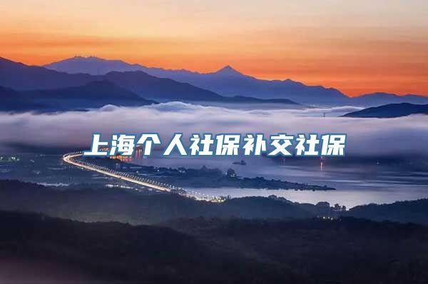 上海个人社保补交社保