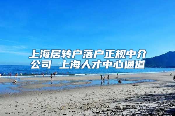 上海居转户落户正规中介公司 上海人才中心通道
