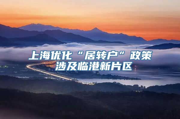 上海优化“居转户”政策 涉及临港新片区