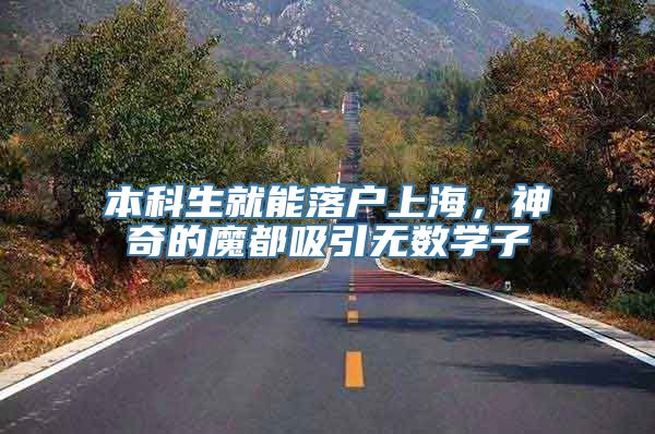 本科生就能落户上海，神奇的魔都吸引无数学子