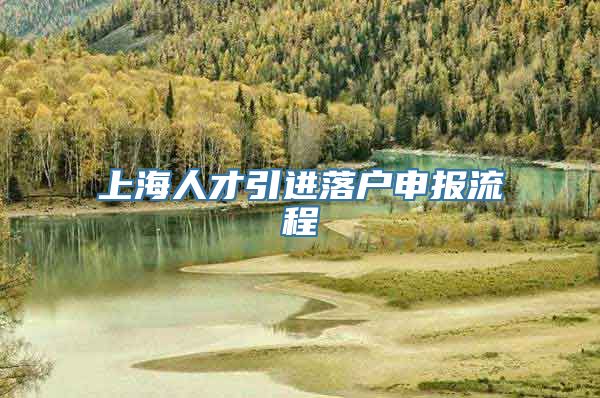 上海人才引进落户申报流程